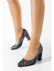 Zapatos Sparada kék bőr félcipő
