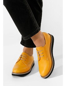 Zapatos Casilas sárga női derby cipő