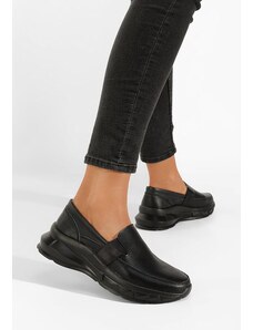 Zapatos Amelya fekete női bőr félcipő