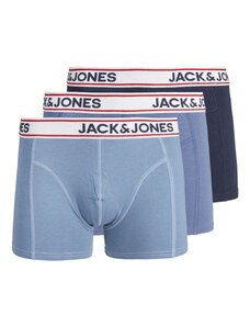 JACK & JONES Boxeralsók 'Jake' tengerészkék / világoskék / sötétvörös / fehér