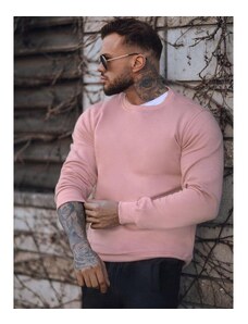 Dstreet Rózsaszín férfi pulóver, kapucni nélkül