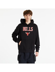 Férfi kapucnis pulóver New Era Chicago Bulls NBA Team Logo Pullover Hoodie Black/ Front Door Red