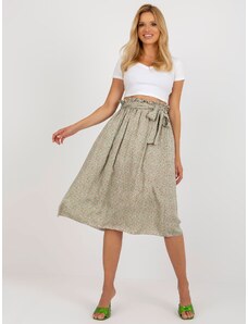 Fashionhunters Light green and pink flowing skirt from RUE PARIS