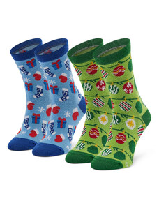 2 pár hosszú szárú gyerek zokni Rainbow Socks