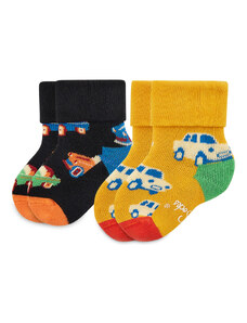 2 pár hosszú szárú gyerek zokni Happy Socks