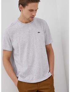 Lacoste t-shirt szürke, férfi, sima