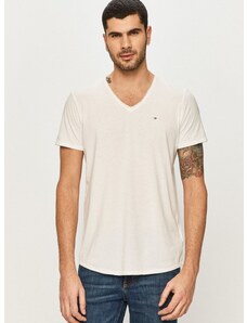 Tommy Jeans t-shirt fehér, férfi, melange