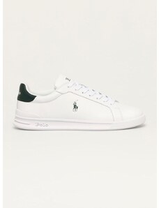 Polo Ralph Lauren bőr cipő Hrt Ct II fehér, 809829824004