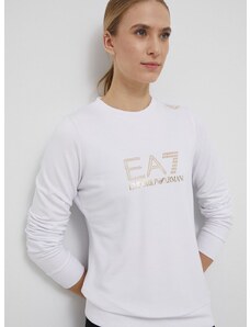 EA7 Emporio Armani felső fehér, női, nyomott mintás