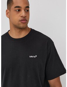 Levi's t-shirt fekete, férfi, sima