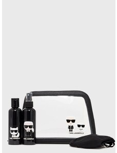 Karl Lagerfeld - Utazókészlet - kozmetikai táska, maszk és két tartály