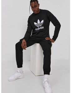 adidas Originals pamut melegítőfelső H06651 fekete, férfi, nyomott mintás