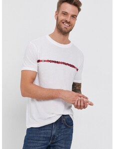 Tommy Hilfiger t-shirt fehér, férfi, nyomott mintás