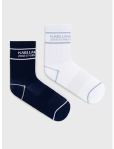 Karl Lagerfeld zokni sötétkék, női