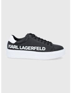 Karl Lagerfeld bőr cipő Maxi Kup fekete,