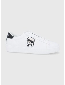 Karl Lagerfeld bőr cipő Kupsole Iii fehér,