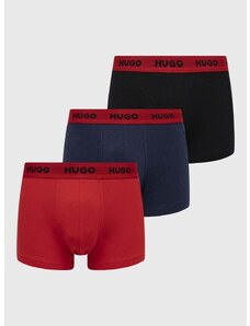 HUGO boxeralsó (3 db) piros, férfi