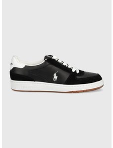 Polo Ralph Lauren bőr sportcipő Polo Crt fekete, 809834463001