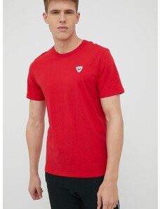 Rossignol pamut póló piros, nyomott mintás, RLKMY02