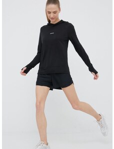 Icebreaker sportos pulóver Cool-lite fekete, női, sima