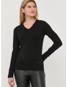 Guess pulóver GENA könnyű, női, fekete, W2YR31 Z2V62