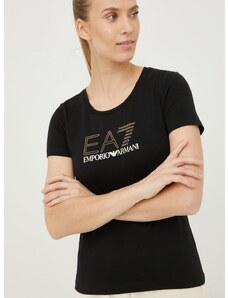 EA7 Emporio Armani t-shirt női, fekete