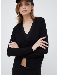 Calvin Klein gyapjú kardigán fekete, női, könnyű