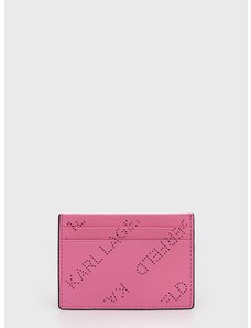 Karl Lagerfeld kártyatartó rózsaszín, női