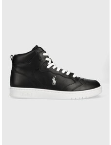 Polo Ralph Lauren bőr sportcipő Crt fekete, 89877682,