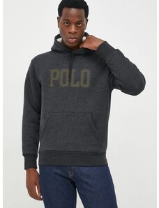 Polo Ralph Lauren felső fekete, férfi, nyomott mintás