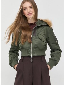 MAX&Co. bomber dzseki női, zöld, téli, oversize