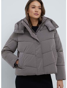 Calvin Klein rövid kabát női, lila, téli, oversize