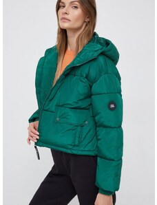 Pepe Jeans rövid kabát női, zöld, téli, oversize
