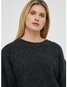 American Vintage gyapjúkeverék pulóver meleg, női, szürke