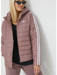 adidas Originals rövid kabát női, rózsaszín, átmeneti