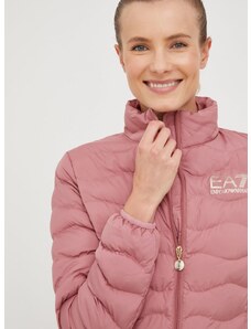 EA7 Emporio Armani rövid kabát női, rózsaszín, átmeneti