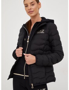 EA7 Emporio Armani rövid kabát női, fekete, átmeneti