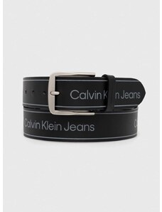 Calvin Klein Jeans bőr öv fekete, férfi