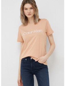 Calvin Klein pamut póló narancssárga