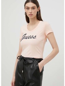 Guess t-shirt női, rózsaszín