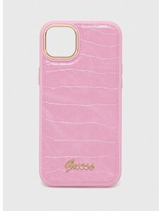 Guess telefon tok iPhone 14 Plus 6,7'' rózsaszín