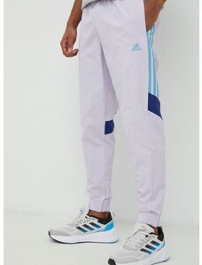 Adidas melegítőnadrág lila, férfi, nyomott mintás