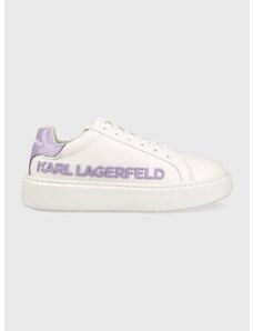 Karl Lagerfeld bőr sportcipő MAXI KUP fehér, KL62210