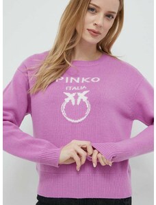 Pinko gyapjú pulóver női, lila, 100414.Y7Z4