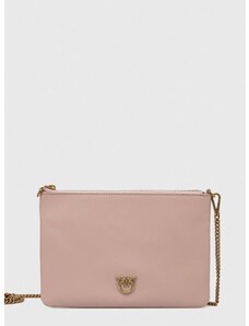 Pinko bőr táska rózsaszín, 100455.A0F1