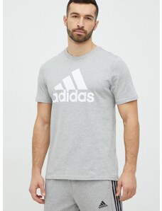 adidas pamut póló szürke, nyomott mintás, IC9350