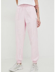 Adidas pamut nadrág rózsaszín, női, nyomott mintás