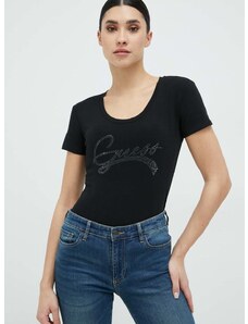 Guess t-shirt női, fekete