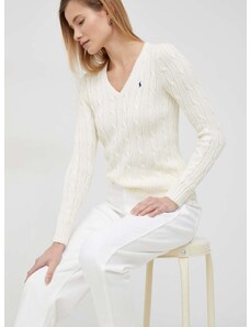Polo Ralph Lauren pamut pulóver könnyű, bézs