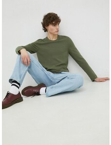 Marc O'Polo pamut pulóver könnyű, férfi, zöld